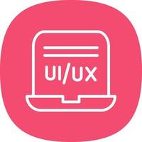 diseño de icono de vector de diseñador de ui ux