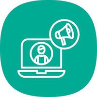 Content Marketer Vector Icon Design