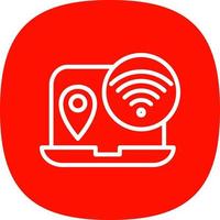 Digital Nomad Hub Vector Icon Design