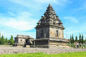 Local tourists visit Arjuna temple complex at Dieng Plateau after the covid 19 emergency response period photo