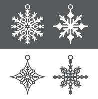 christmas decoration ornaments elements vector design