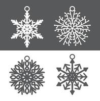 decoración de navidad adornos elementos vector diseño