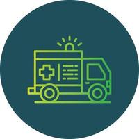 Ambulance Creative Icon Design vector