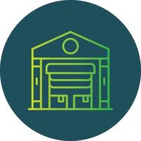 Warehouse Creative Icon Design vector