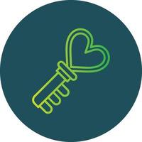 Love Key Creative Icon Design vector