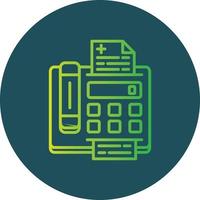 Fax Machine Creative Icon Design vector