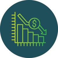 Bar Graph Creative Icon Design vector