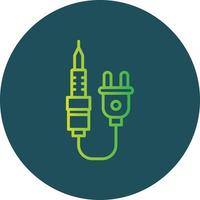 Soldering Iron Creative Icon Design vector