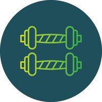 Dumbbells Creative Icon Design vector