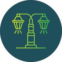 Street Lamp Creative Icon Design vector