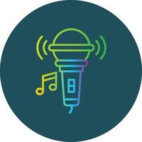 Microphone Creative Icon Design vector