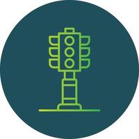 Traffic Lights Creative Icon Design vector