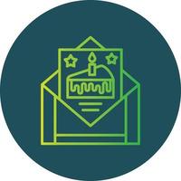 Birthday Card Creative Icon Design vector