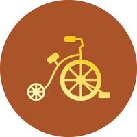 diseño de icono creativo de bicicleta de circo vector