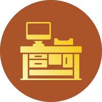 Work Table Creative Icon Design vector