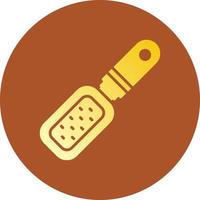 diseño creativo del icono del rallador de queso vector