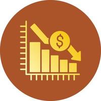 Bar Graph Creative Icon Design vector