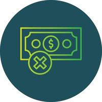 No Money Creative Icon Design vector