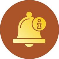 Notification Bell Creative Icon Design vector