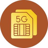 Sim Card Creative Icon Design vector