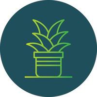 Plant Pot Creative Icon Design vector