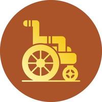 Wheelchair Creative Icon Design vector