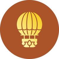 Hot Air Balloon Creative Icon Design vector