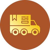 Delivery Truck Creative Icon Design vector