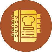 diseño de icono creativo de libro de recetas vector