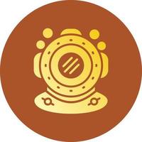 Diving Helmet Creative Icon Design vector