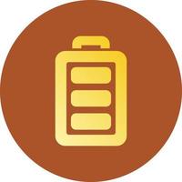Full Battery Creative Icon Design vector