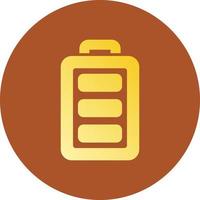 Full Battery Creative Icon Design vector