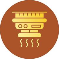 Smoke Detector Creative Icon Design vector