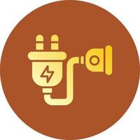 Extension Cord Creative Icon Design vector