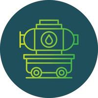 Tanker Truck Creative Icon Design vector