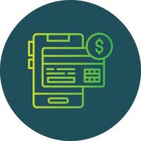 Online Payment Creative Icon Design vector