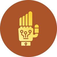 Robot Hand Creative Icon Design vector