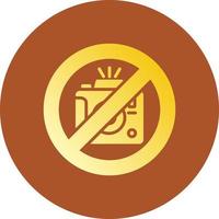 No Camera Creative Icon Design vector