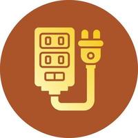 Power Strip Creative Icon Design vector