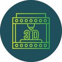 3d Printing Creative Icon Design vector