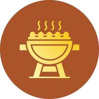 Grill Creative Icon Design vector