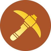 Pickaxe Creative Icon Design vector