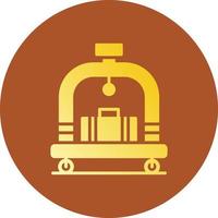 Hotel Trolley Creative Icon Design vector