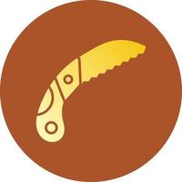 Pruning Saw Creative Icon Design vector