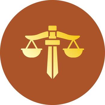 Justice Creative Icon Design vector