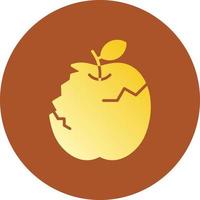 diseño de icono creativo de manzana vector