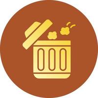 Throwing Trash Creative Icon Design vector