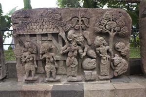 sukuh temple or candi sukuh, reliefs at sukuh temple.Ancient erotic Candi Sukuh-Hindu Temple on central Java, Indonesia. the temple is Javanese Hindu temple located mount lawu photo