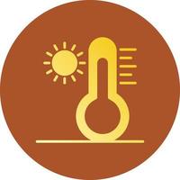 diseño de icono creativo de alta temperatura vector