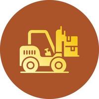 Forklift Creative Icon Design vector